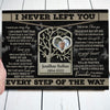 Sympathy In Loving Memory Of Husband Wife Memorial Personalized Canvas