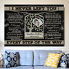 Sympathy In Loving Memory Of Husband Wife Memorial Personalized Canvas