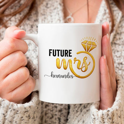 Engagement gifts  Personalized future mrs engagement mug