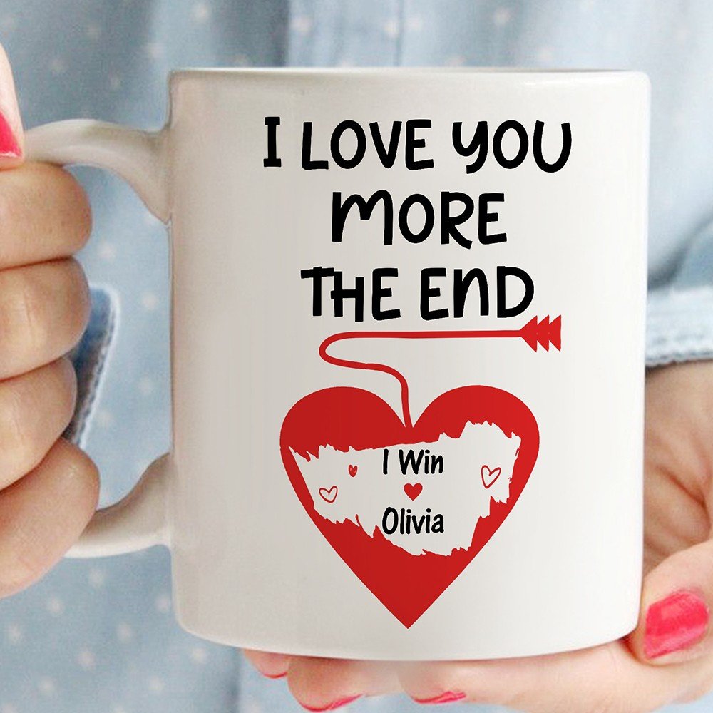 Girlfriend i love hot sale you more mug