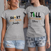 Tall Short Best Friend Funny Drinking Beer Matching Personalized Shirt