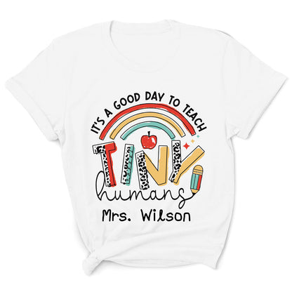 Teacher Appreciation It's A Good Day Leopard Cute Personalized Shirt