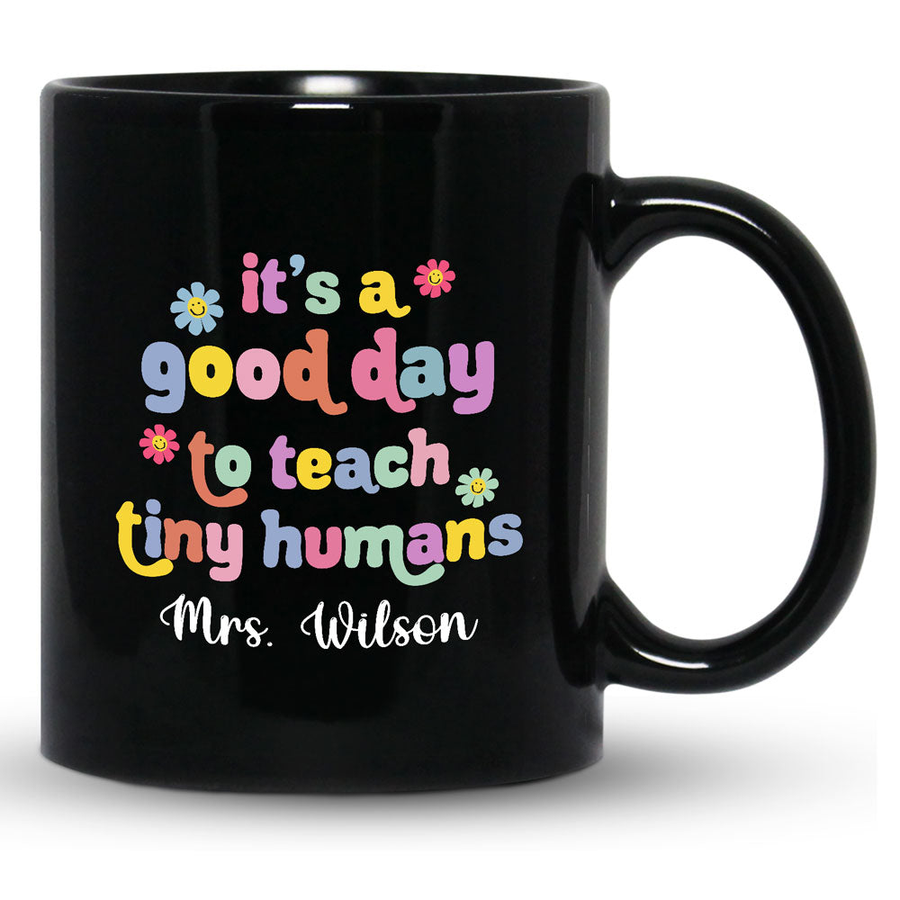Teacher Appreciation It's A Good Day Retro Personalized Mug