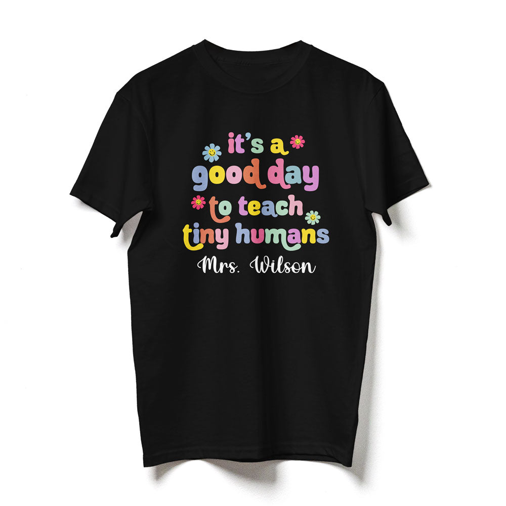 Teacher Appreciation It's A Good Day Retro Personalized Shirt