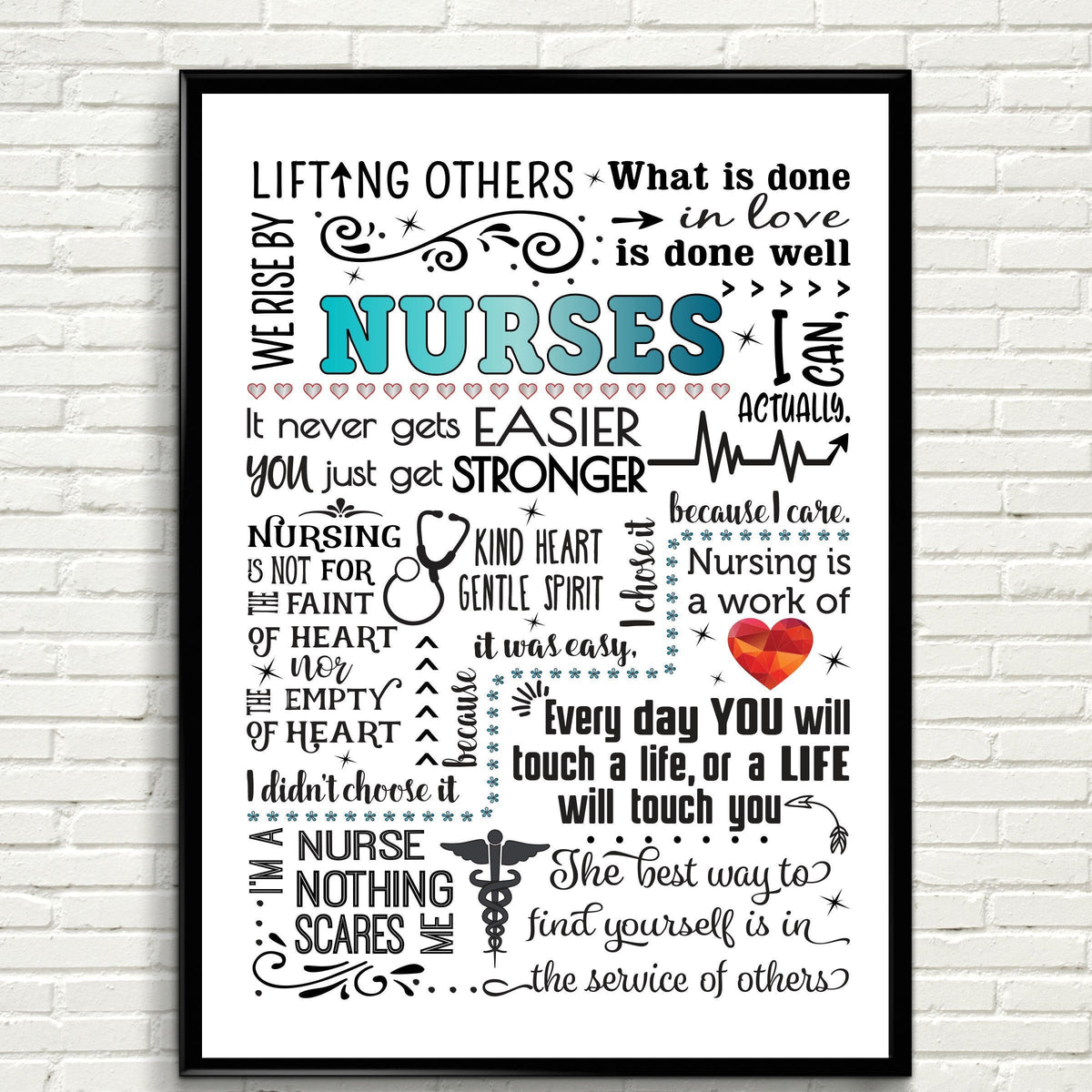 Nurse Appreciation Poster Gift For Nurse