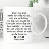 Personalized Thanks For Being My Dad Mug  Gift For Dog Dad