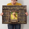 The Day God Took You Home Dog Memorial Pet Photo Personalized Canvas