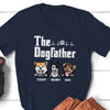 The Dogfather Dog Dad Vintage Dog Lover Personalized Shirt