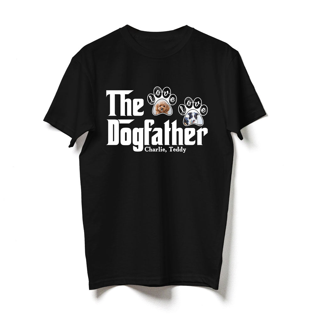 The Dogfather Dog Dad Photo Dog Lover Personalized Shirt