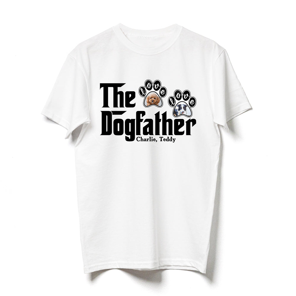 The Dogfather Dog Dad Photo Dog Lover Personalized Shirt