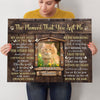 The Moment You Left Me Cat Dog Memorial Pet Photo Personalized Canvas