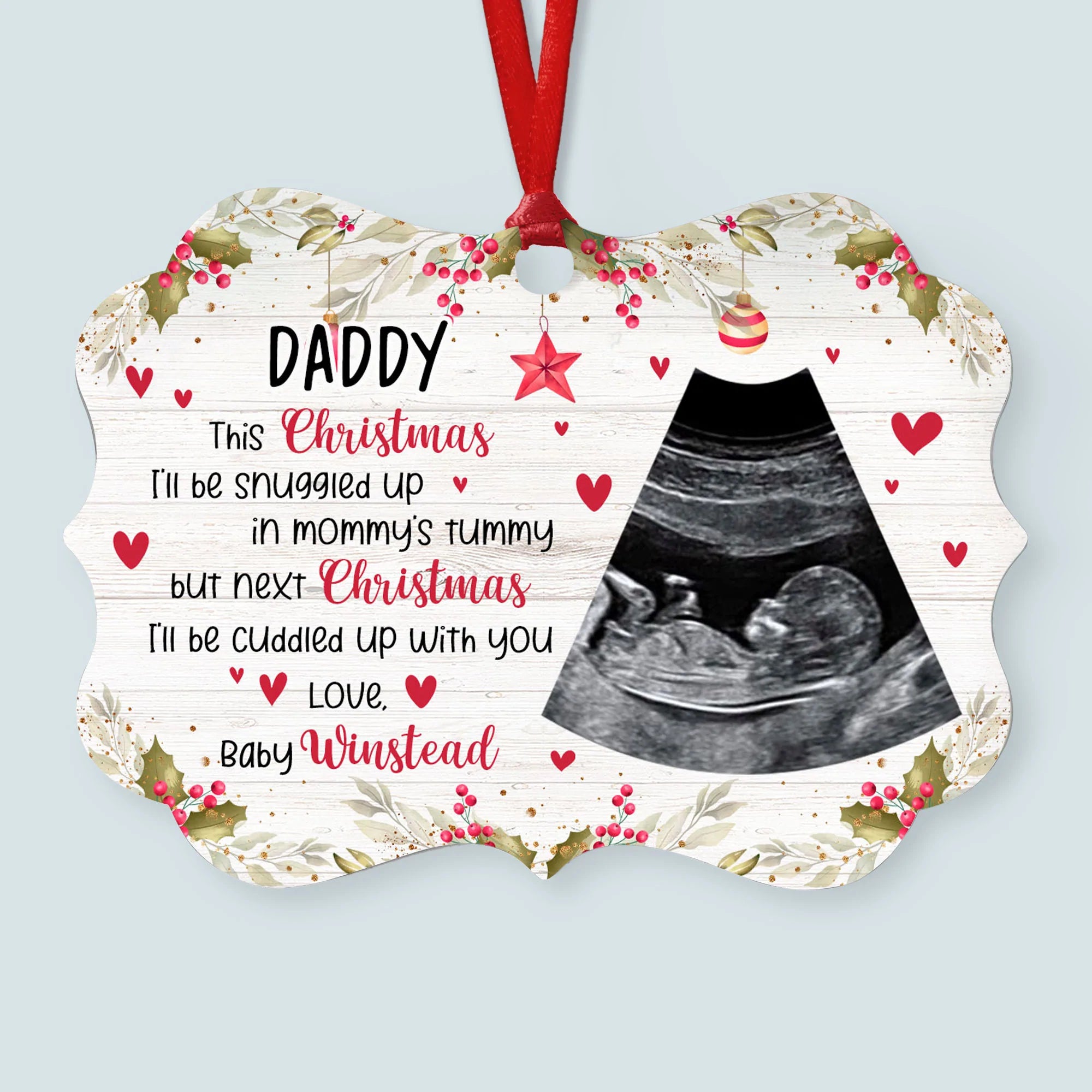 The Bump Christmas Ornament Personalized Gift For Expecting Parents