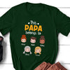 This Grandpa Belongs To Kids Boy Girl Cute Papa Grandpa Personalized Shirt