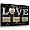 This Is Us Crazy Loud Love Anniversary Couple Personalized Canvas