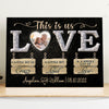 This Is Us Crazy Loud Love Anniversary Couple Personalized Canvas