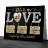 This Is Us Crazy Loud Love Anniversary Couple Personalized Canvas