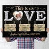 This Is Us Crazy Loud Love Anniversary Couple Personalized Canvas