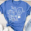 This little light of mine autism awareness shirt