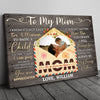 Mom And Son Not Easy To Raise A Child Meaningful Personalized Canvas