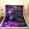 Gift For Mom From Daughter You Are The World To Me Blanket