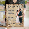 To My Wife When I Love You Wedding Anniversary Personalized Canvas