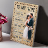 To My Wife When I Love You Wedding Anniversary Personalized Canvas