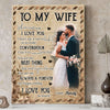 To My Wife When I Love You Wedding Anniversary Personalized Canvas