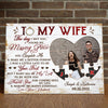 To My Wife The Day I Met You Wedding Anniversary Personalized Canvas