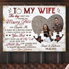 To My Wife The Day I Met You Wedding Anniversary Personalized Canvas