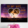 To My Wife When I Say Love You Wedding Anniversary Personalized Canvas