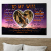 To My Wife When I Say Love You Wedding Anniversary Personalized Canvas