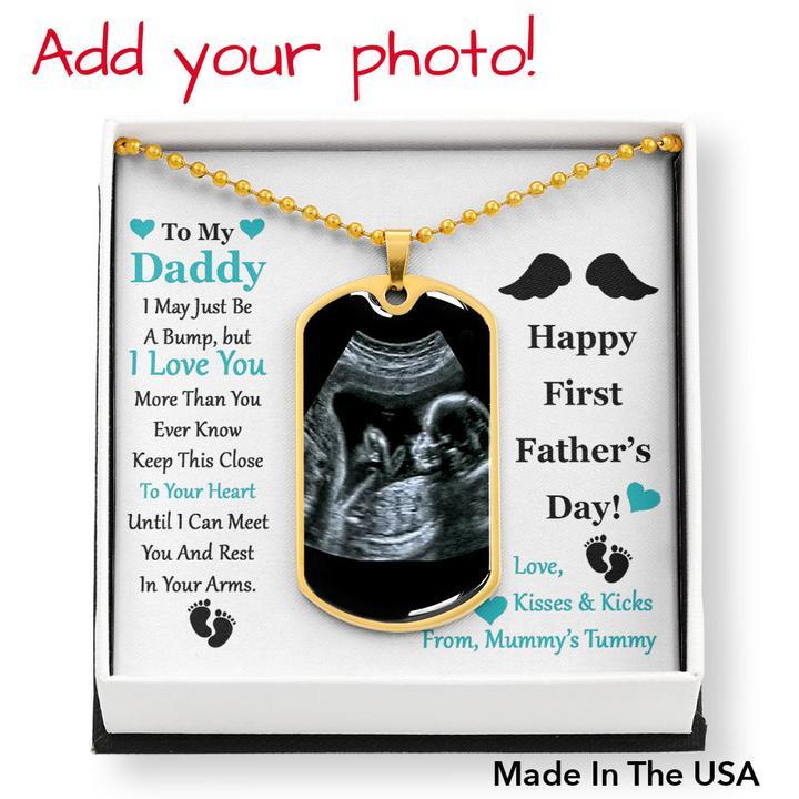 Personalized Gift For New Dad Happy First Father's Day Message
