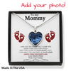 Personalized Gift For New Mom Happy First Mother&#39;s Day Heart Message Card Necklace