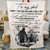 Gift For Dad From Daughter You Will Always Be My Hero Blanket