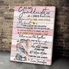 To my granddaughter elephant poster canvas gift for 3,4,5,6 year old girls