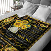 Daughter To MomYou Are Appreciated Sunflower Blanket
