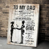 To my dad you are my hero from daughter poster gift for dad