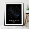 Personalized Gift For Her For Him The Night We Said I Do Star Map Poster