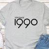 Vintage 1990 retro 30th birthday tshirt