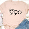 Vintage 1990 retro 30th birthday tshirt