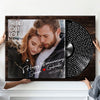 1 Year Anniversary 1st Personalized Vinyl Record Song Lyrics On Canvas