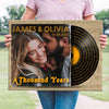 Personalized Gift For Couple Vinyl Record Music Lyric Song Wedding Anniversary Canvas