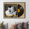 Personalized Gift For Couple Vinyl Record Music Lyric Song Wedding Anniversary Poster