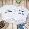 Personalized Future Mr And Mrs. Engagement Fiancee Fiance Gift For Her For Him Tshirt