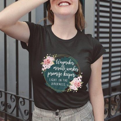 Way maker miracle worker promise keeper christian shirt