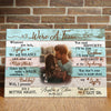 We Are A Team Anniversary Couple Wife Husband Personalized Canvas