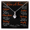 We Are A Team Anniversary Couple Wife Husband Personalized Necklace
