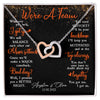 We Are A Team Anniversary Couple Wife Husband Personalized Necklace
