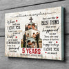 77304-Wedding Anniversary Couple Wife Husband I Love You Personalized Canvas H0