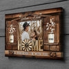 Wedding Anniversary Home Is Wherever I’m With You Personalized Canvas